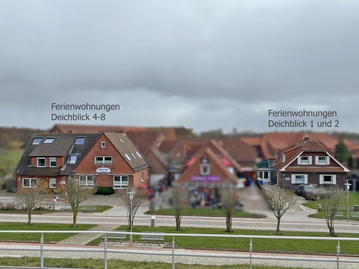 Deichblick 6 In Norddeich- Urlaub Mit Meerblick Am Strand Norden Exteriör bild